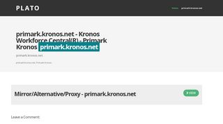 
                            3. primark.kronos.net Kronos Workforce Central(R)