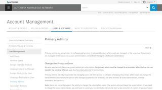 
                            5. Primary and Secondary Admins | Account …