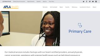 
                            2. Primary Care - APLA Health