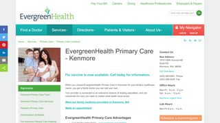 
                            2. Primary Care Clinic | Kenmore, WA | EvergreenHealth