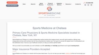 
                            2. Primary Care Physicians: Chelsea New ... - Sports Medicine at Chelsea