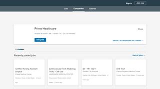 
                            6. Prime Healthcare: Jobs | LinkedIn