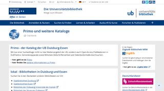 
                            1. Primo und weitere Kataloge - uni-due.de