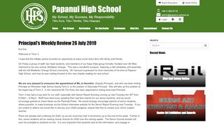 
                            9. Principal s Weekly Review 26 July 2019 - Principal s Welcome - Our ...