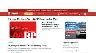 
                            2. Print (or Replace) Your AARP Membership Card