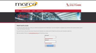 
                            1. Print Shop Login - Marco