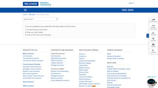 
                            4. Print your Insurance Policy Online | Reliance General ...