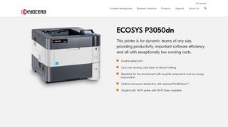 
                            1. Printer ECOSYS P3050dn | Kyocera