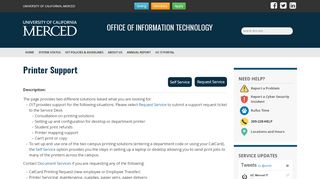 
                            8. Printer Support - Office of Information Technology - UC Merced