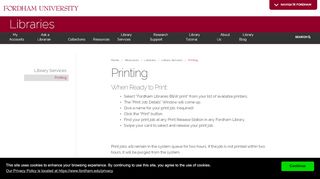 
                            2. Printing | Printing | Fordham