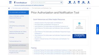 
                            1. Prior Authorization and Notification Tool | UHCprovider.com