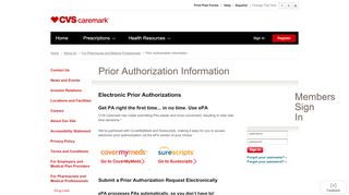 
                            9. Prior Authorization Information - Caremark