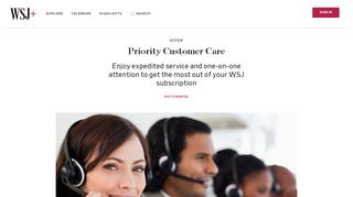 
                            7. Priority Customer Care | WSJ+