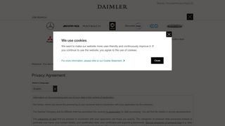 
                            1. Privacy Agreement - daimler.taleo.net