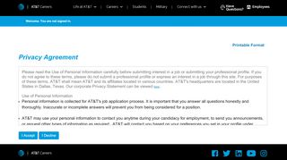 
                            9. Privacy Agreement - the main content section.