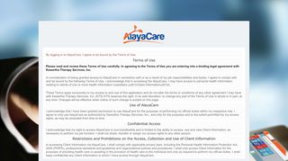 
                            8. Privacy Agreements - kawarthatherapy.alayacare.ca