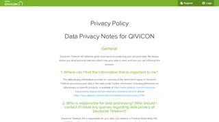 
                            7. Privacy Policy - account.qivicon.com