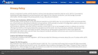 
                            5. Privacy Policy - AEFIS | Assessment Management Platform for Higher ...