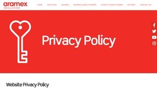 
                            9. Privacy Policy – Aramex