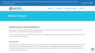 
                            5. Privacy Policy - argedata