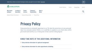 
                            5. Privacy Policy - Asklepios Kliniken International