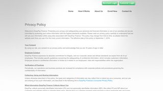 
                            6. Privacy Policy - EasyPay Finance