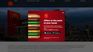 
                            7. Privacy Policy | McDonald’s Canada