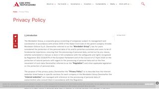 
                            11. Privacy Policy | Mondadori