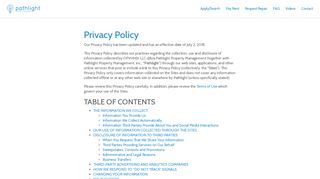 
                            4. Privacy policy - Pathlight Property Management