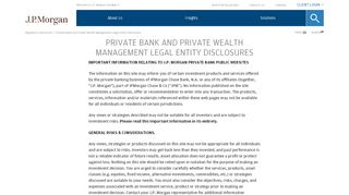 
                            4. Private Bank and Private Wealth Management ... - JP Morgan