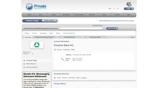 
                            7. Private Banking Directory: Dresdner Bank AG < Baku Banks