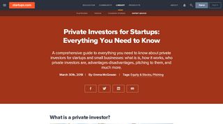 
                            5. Private Investors for Startups: Everything You Need to ...