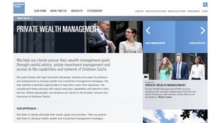 
                            11. Private Wealth Management - Goldman Sachs