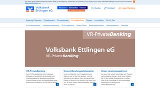 
                            2. PrivateBanking - Volksbank Ettlingen eG