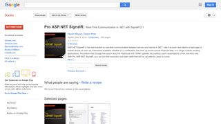 
                            8. Pro ASP.NET SignalR: Real-Time Communication in .NET with SignalR 2.1