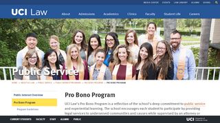 
                            5. Pro Bono Program - UCI Law