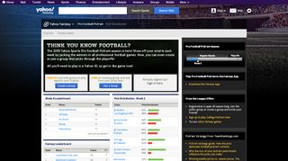 
                            8. Pro Football Pick'em | Yahoo! Sports