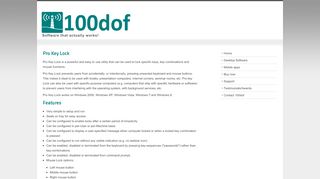 
                            5. Pro Key Lock - Homepage of 100dof.com