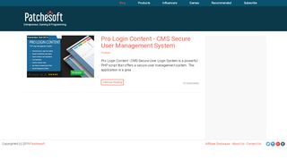 
                            1. Pro Login Content | Patchesoft