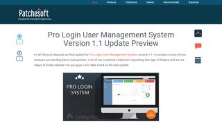 
                            2. Pro Login User Management System Version 1.1 Update Preview ...