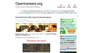 
                            8. ProAudioTorrents (PAT) is Open for Donation …