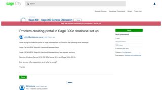 
                            7. Problem creating portal in Sage 300c database set up - Sage 300 ...