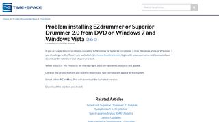 
                            4. Problem installing EZdrummer or Superior Drummer 2.0 from ...