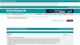 
                            4. Problem mit Login bei ESP8266 mit ESP-Easy - ArduinoForum.de