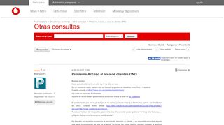 
                            7. Problema Acceso al area de clientes ONO - Foro …