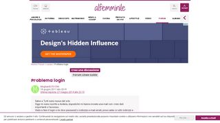 
                            3. Problema login - alFemminile.com