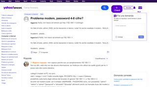 
                            6. Problema modem, password 4-8 cifre? | Yahoo …