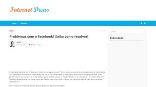 
                            7. Problemas com o Facebook? Saiba como resolver! - Internet ...