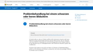 
                            9. Problembehandlung bei einem schwarzen oder …