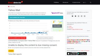 
                            3. Problème sur Yahoo Mail, le site est bloqué | Downdetector